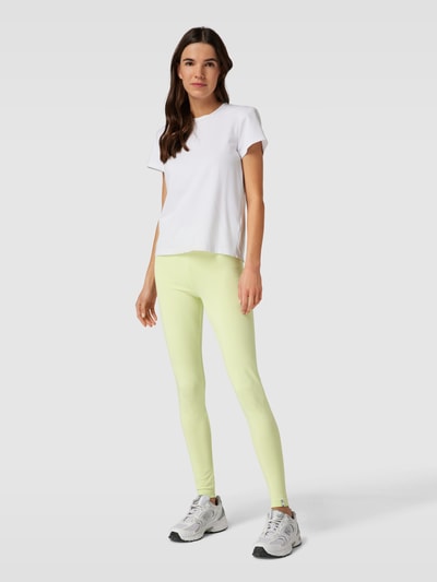 Armedangels Legging met labeldetail, model 'Faribaa 2' Lichtgroen - 1