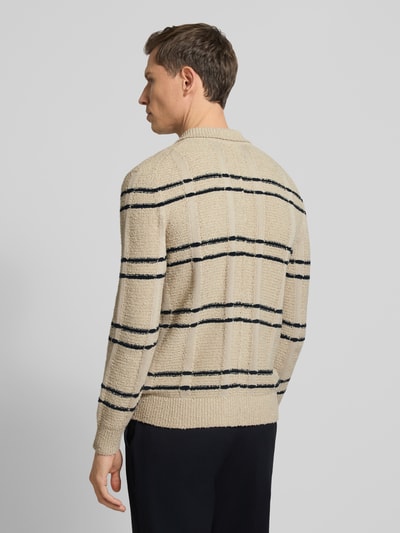 Marc O'Polo Regular Fit Strickjacke aus Baumwoll-Mix Ecru 5