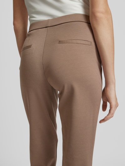 Fransa Flared broek met elastische band, model 'Blazer Pa 2' Taupe - 3