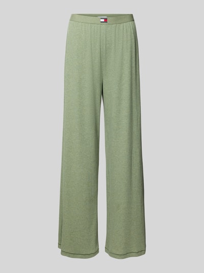 TOMMY HILFIGER Wide leg pyjamabroek van katoenmix Lichtgroen - 1