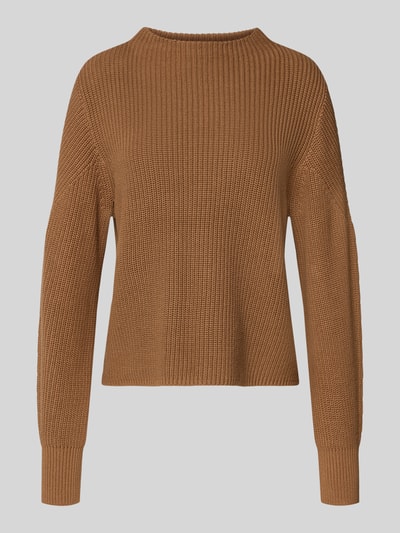 OPUS Gebreide pullover met opstaande kraag, model 'Pontelle' Camel - 2