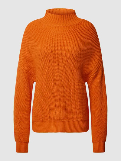 Jake*s Casual Sweter z dzianiny ze stójką i obniżonymi ramionami Pomarańczowy 2