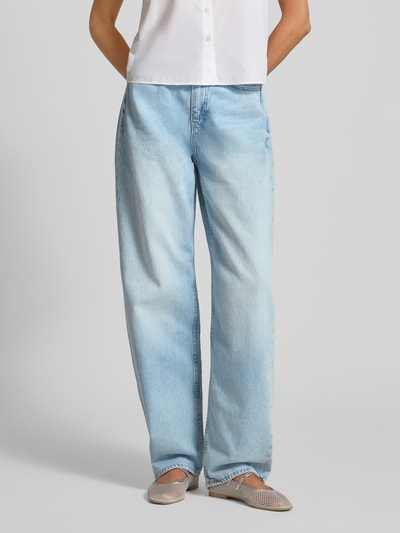 BOSS Orange Loose Fit Jeans aus reiner Baumwolle Hellblau 4