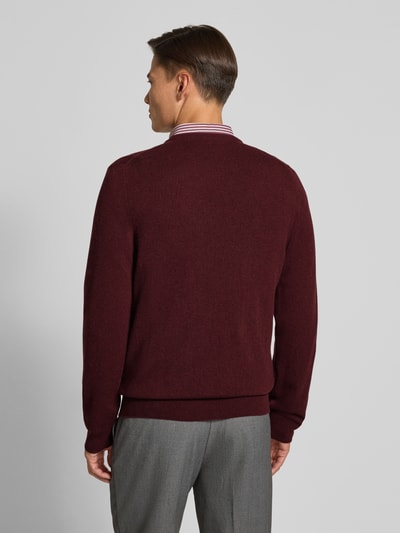 Polo Ralph Lauren Strickpullover mit gerippten Abschlüssen Bordeaux 5