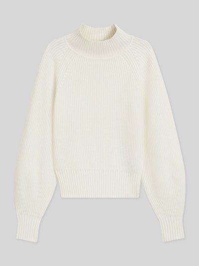 HUGO Sweter o luźnym kroju z mieszanki wełny z domieszką kaszmiru model ‘SORELLASIO’ Złamany biały 2