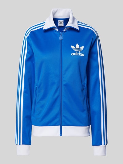 adidas Originals Sweatjacke mit Stehkragen Modell 'BECKENBAUER' Bleu Melange 2