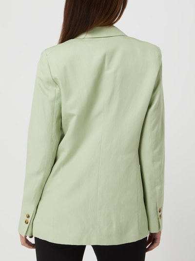 Esprit Collection Blazer van een mix van lyocell en linnen Lichtgroen - 5