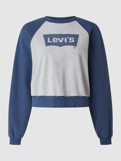 Levi's® Cropped Sweatshirt mit Logo Bleu 1