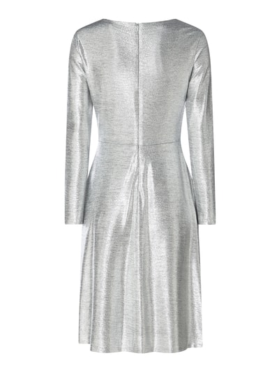 Lauren Ralph Lauren Cocktailkleid in Wickel-Optik Silber 3