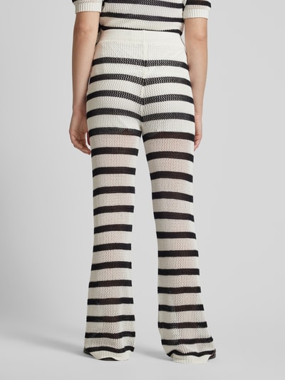 Frieda & Freddies Stoffen broek met ajourpatroon Offwhite - 5