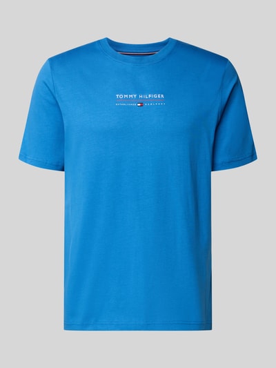 Tommy Hilfiger t-shirt o kroju regular fit z czystej bawełny Królewski niebieski 2