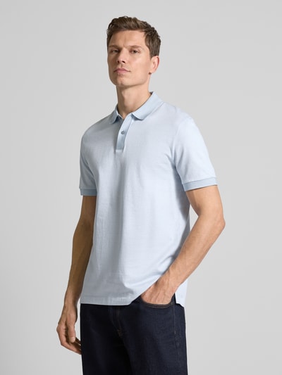 BOSS Regular Fit Poloshirt mit Label-Detail Modell 'Parlay' Bleu 4