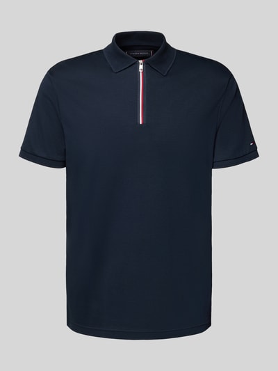 Tommy Hilfiger Regular Fit Poloshirt aus reiner Baumwolle Dunkelblau 2