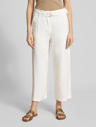 Christian Berg Woman Culotte mit Eingrifftaschen und Gürtel Offwhite 4