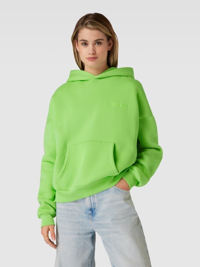 Review Basic oversized hoodie Groen - 4