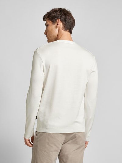 Windsor Longsleeve mit Label-Detail Modell 'Frido' Weiss 5