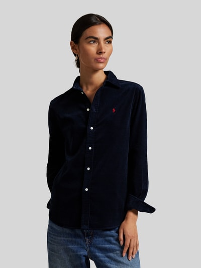 Polo Ralph Lauren Regular Fit Hemdbluse aus reiner Baumwolle Marine 4
