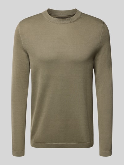 Marc O'Polo Slim Fit Pullover aus reiner Baumwolle Marc O'Polo × DFB Travel Collection Taupe 2
