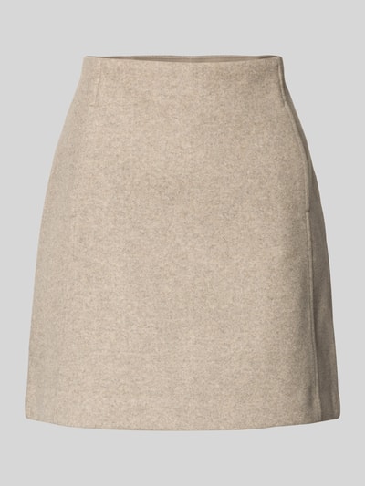 Vero Moda Minirok met steekzakken opzij, model 'FORTUNEALLISON' Beige - 2