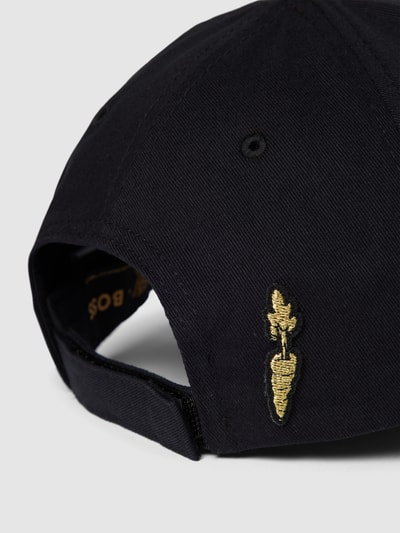 BOSS Cap mit Label-Stitching Schwarz 3
