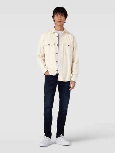 Only & Sons Vrijetijdsoverhemd met borstzakken, model 'MILO' Offwhite - 1