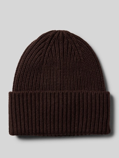 Someday Strickmütze mit breitem Umschlag Modell 'Beky soft' Schoko 1