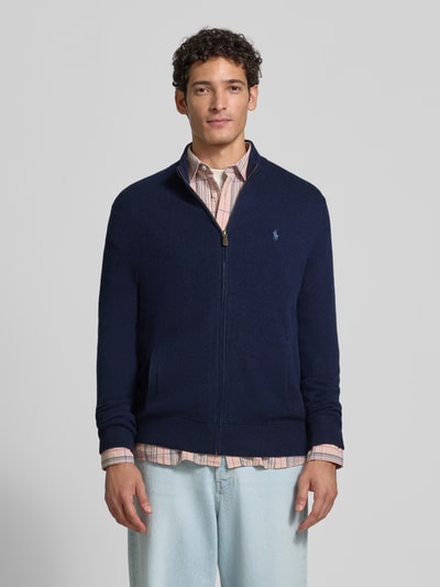 Polo Ralph Lauren Regular Fit Strickjacke aus reiner Wolle Marine 4