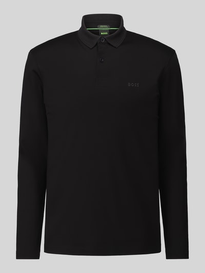 BOSS Green Poloshirt mit Logo-Patch Modell 'Pirol' Black 2