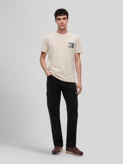 Tommy Jeans regular fit T-shirt van puur katoen met rugprint Beige - 1