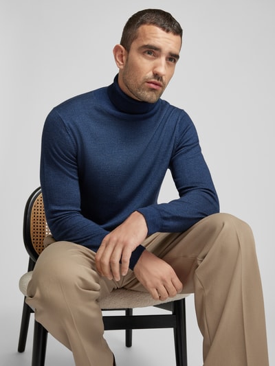 Fynch-Hatton Rollkragenpullover mit Rollkragenpullover Jeansblau 3