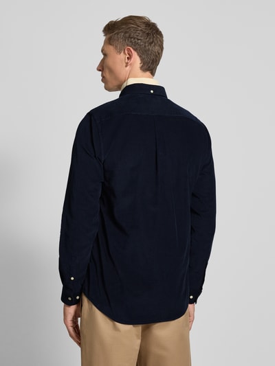 Barbour Tailored Fit Freizeithemd aus reiner Baumwolle Marine 5