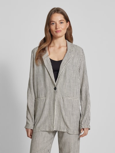 FREE/QUENT Blazer mit Streifenmuster Modell 'Gigi' Beige 4