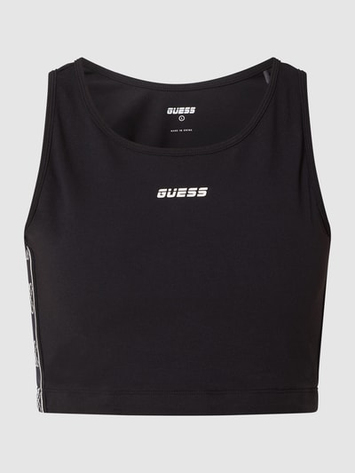 Guess Activewear Crop Top aus Baumwollmischung Black 2