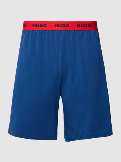 HUGO Sweatshorts mit Label-Details Royal 2