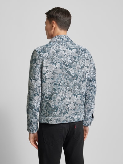 Drykorn Jack met all-over bloemenprint, model 'RIKKA' Marineblauw - 5