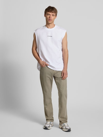 G-Star Raw Straight fit jeans met steekzakken, model 'Mosa' Lichtgrijs - 1