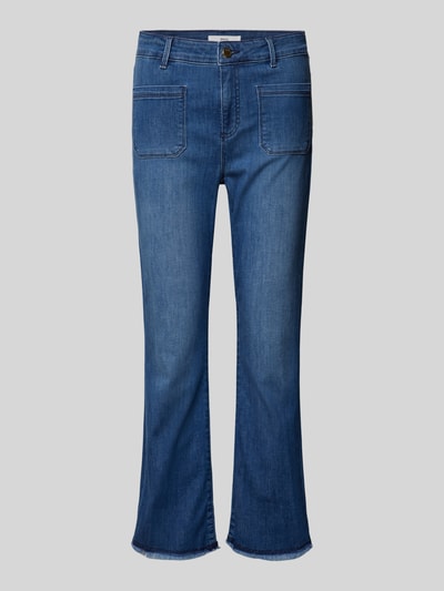 Brax Bootcut Jeans mit Fransen Modell 'Style. Anna' Dunkelblau 2