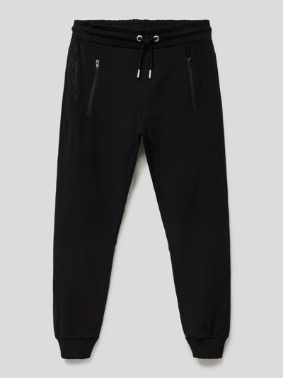 Blue Effect Sweatpants mit Label-Print Schwarz 1