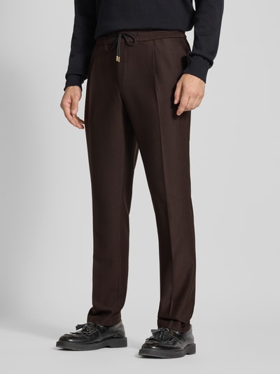 HUGO Slim Fit Anzughose mit Schurwoll-Anteil Bordeaux 4