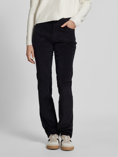 Brax Stoffen broek met 5-pocketmodel, model 'Mary' Zwart - 4