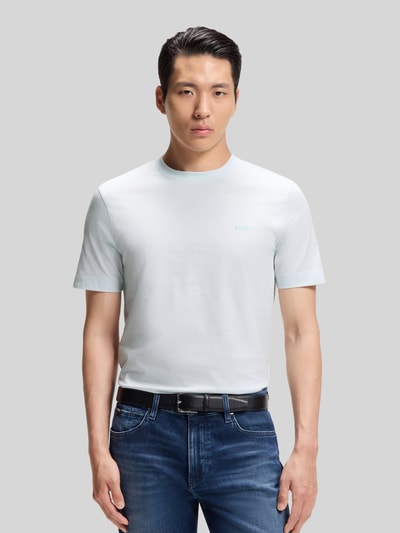 BOSS Regular Fit T-Shirt aus reiner Baumwolle Modell 'THOMPSON' Hellblau 4