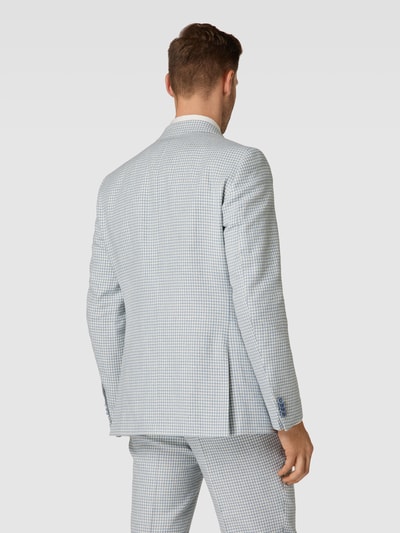 CG – CLUB of GENTS Slim Fit 2-Knopf-Sakko mit Hahnentrittmuster Modell 'Paul' Hellblau 5