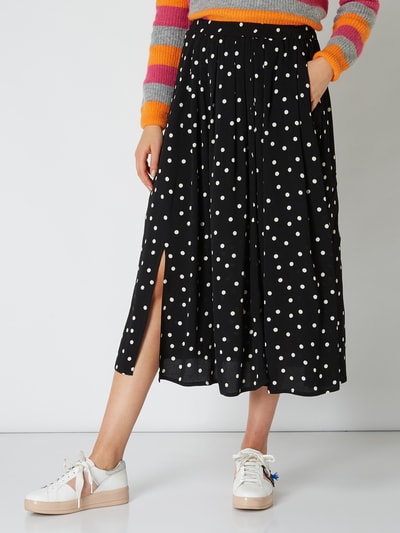 Jake*s Casual Midi-Rock mit Punktemuster  Black 4