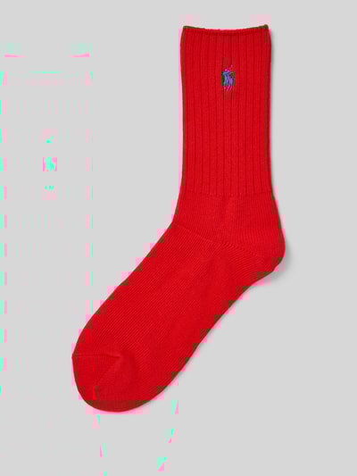 Polo Ralph Lauren Socken mit Logo-Stitching Rot 1