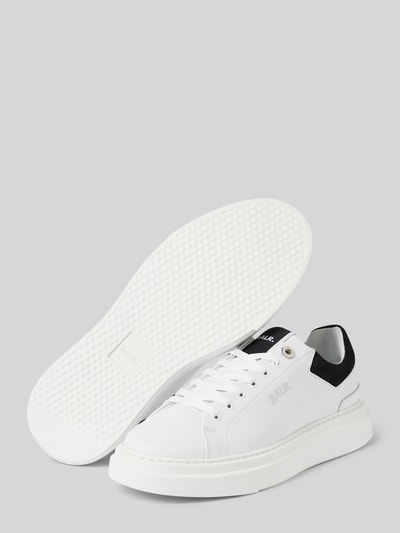 Balr. Sneakers van leer met labelprint, model 'Game Day' Wit - 4