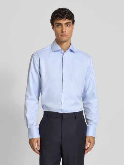 ETERNA Modern Fit Business-Hemd mit Haifischkragen Bleu 4