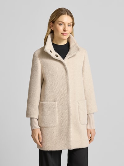 s.Oliver BLACK LABEL Regular Fit Mantel mit Stehkragen Sand 4