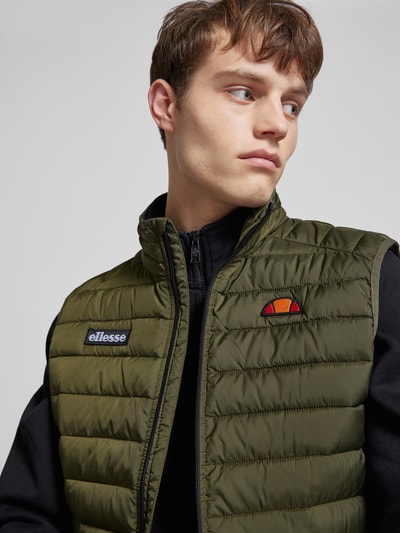 Ellesse Bodywarmer met labelpatches, model 'BARDY' Olijfgroen - 3