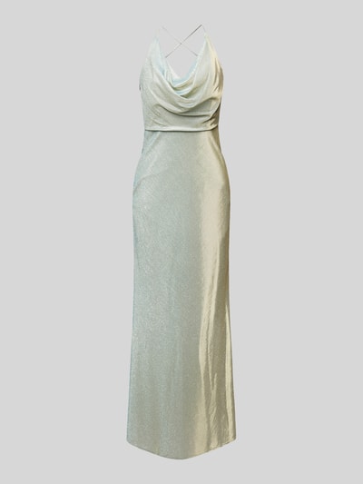 Unique Abendkleid mit Neckholder Mint 1