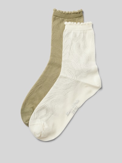 Marc O'Polo Socken in unifarbenem Design im 2er-Pack Offwhite 1